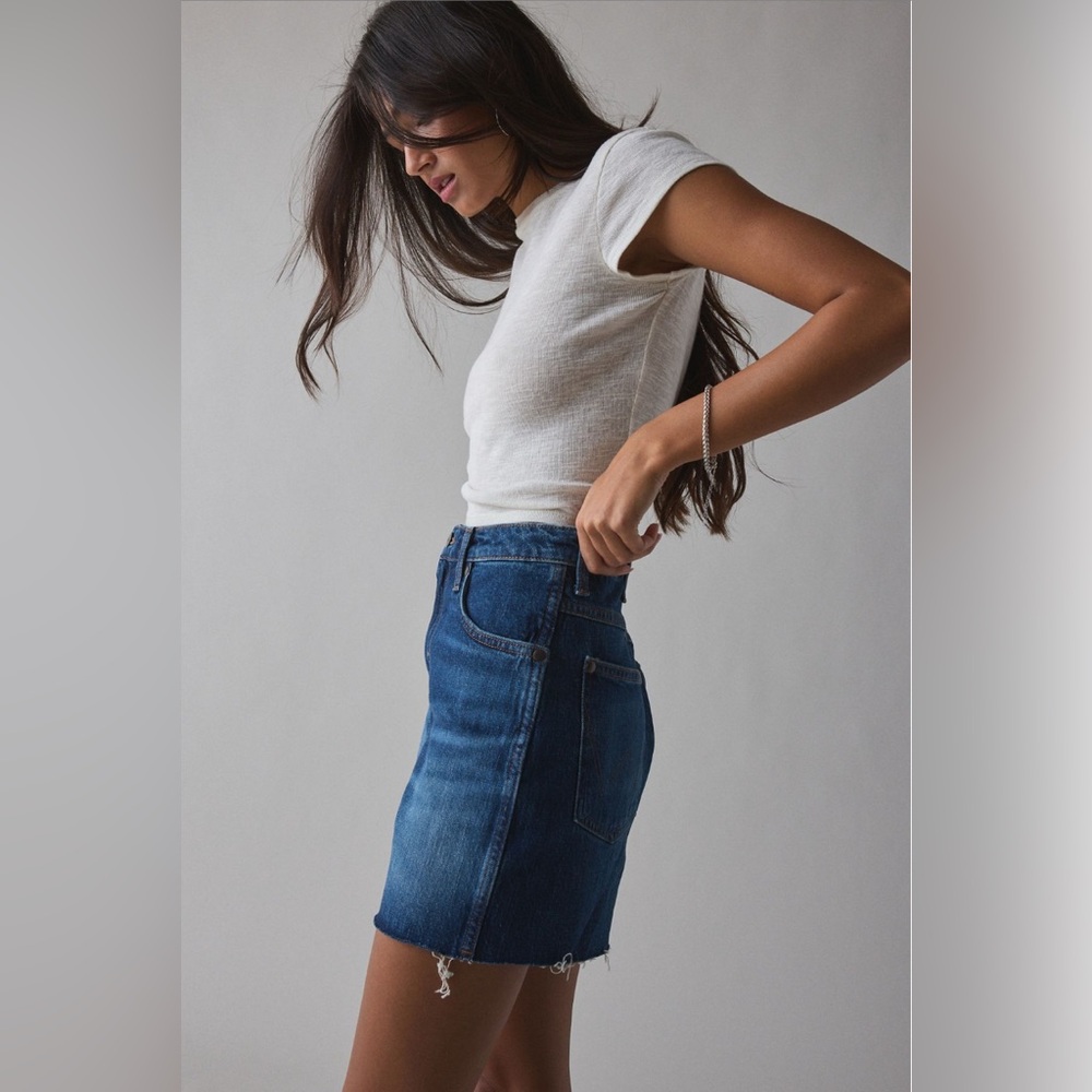 Wrangler high-rise relaxed denim short